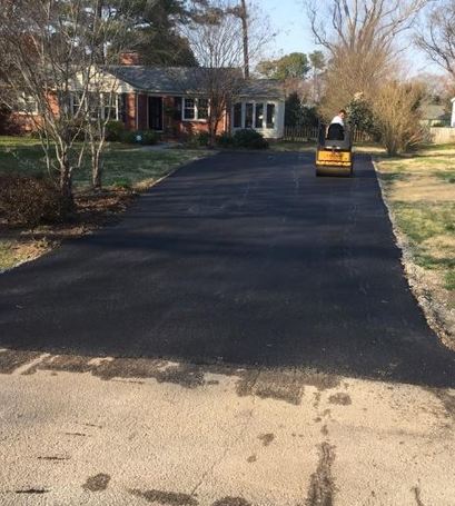 repaved and sealed driveway